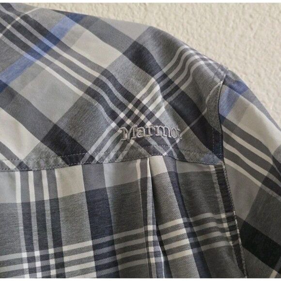 Marmot Short Sleeve Button Up Shirt Size XL Front Pockets - Picture 4 of 12